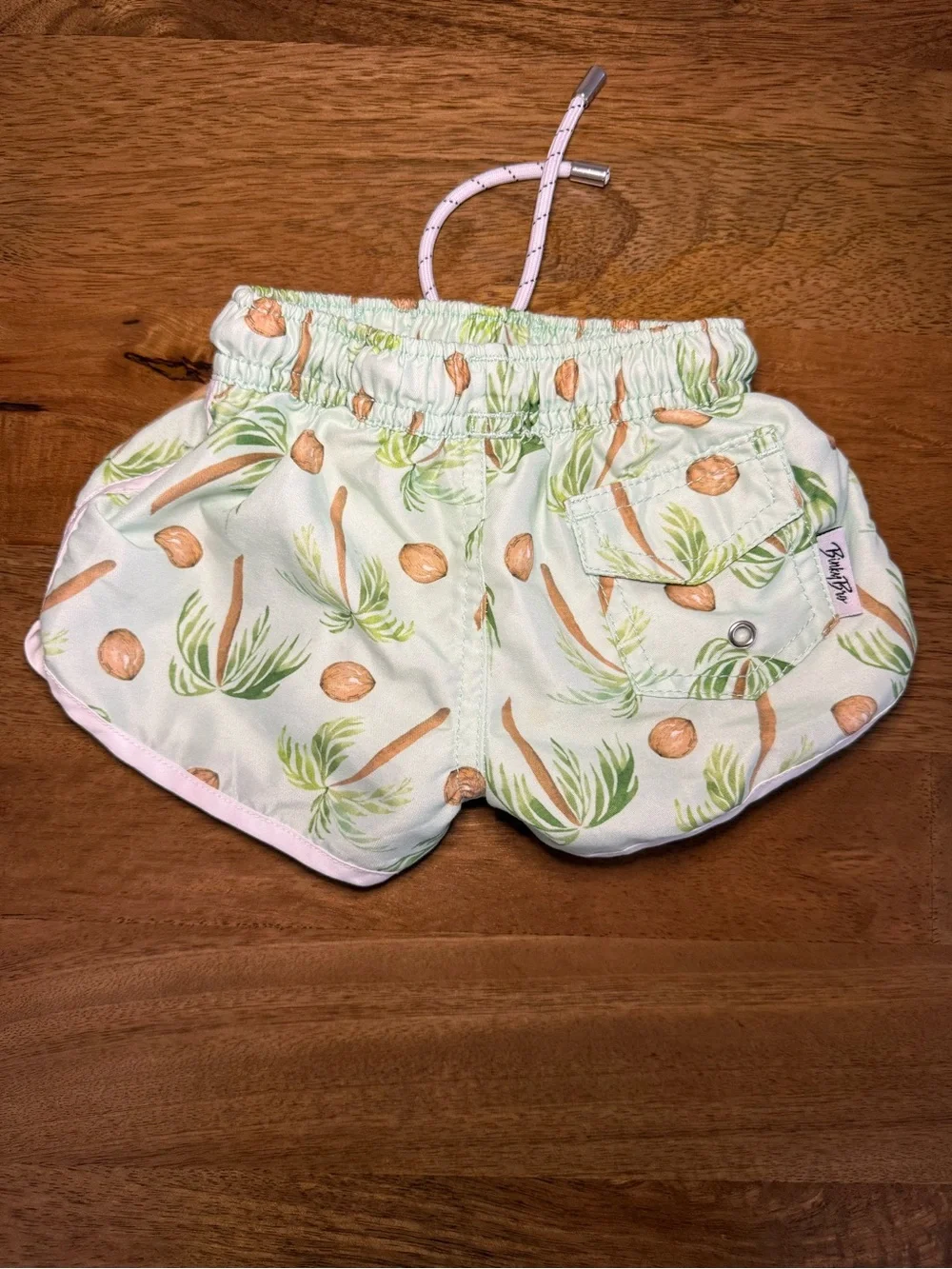 Binky Bro Palm Tree and Coconut Baby Swim Trunks 6 Months